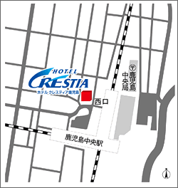 ホテルクレスティア鹿児島所在地